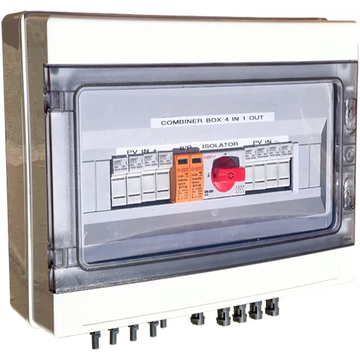 4 PV String Combiner Box with Surge Protection